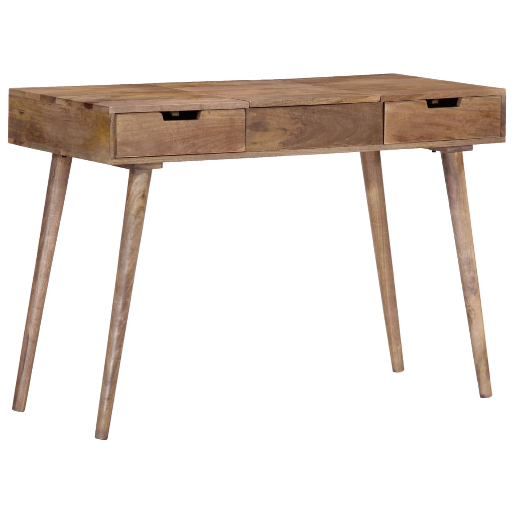 Schminktisch mit Spiegel 112x45x76 cm Akazie Massivholz