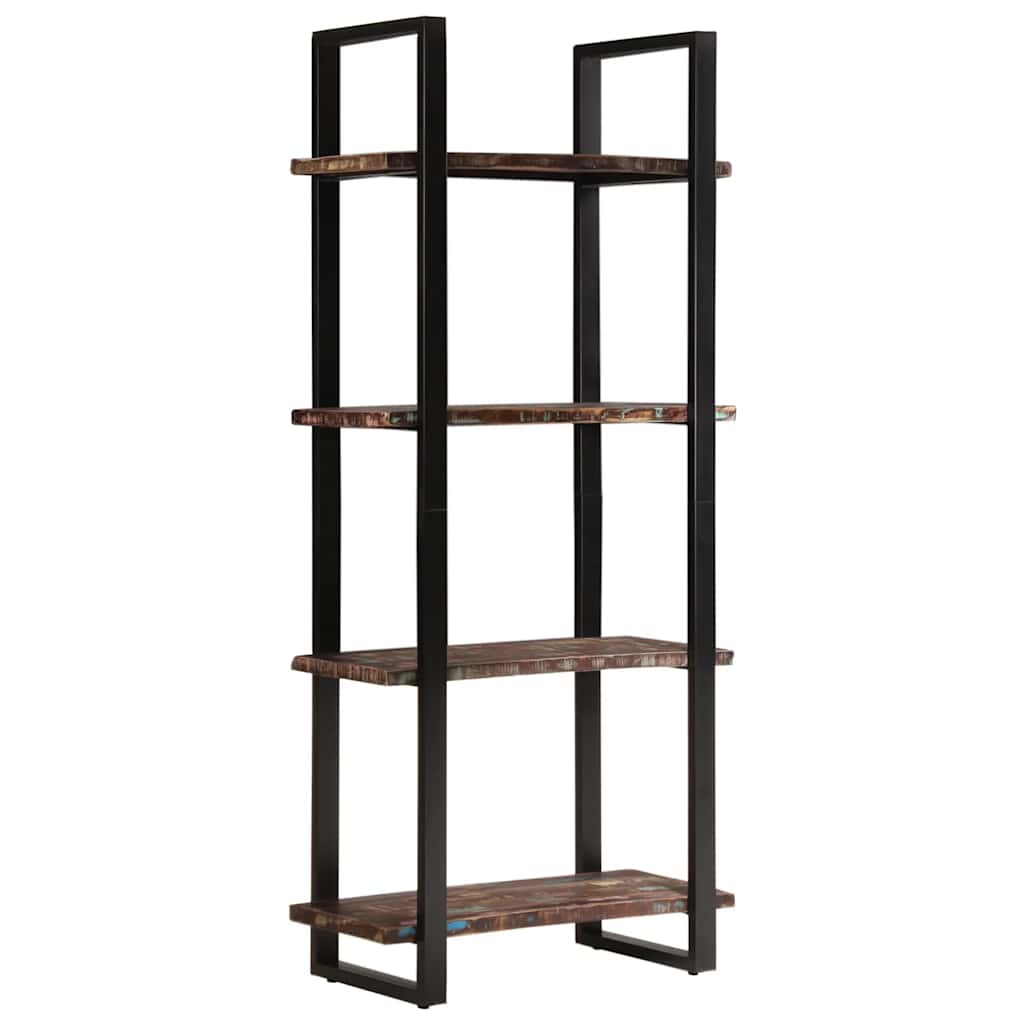 Bücherregal mit 4 Böden 80x40x180 cm Altholz Massiv
