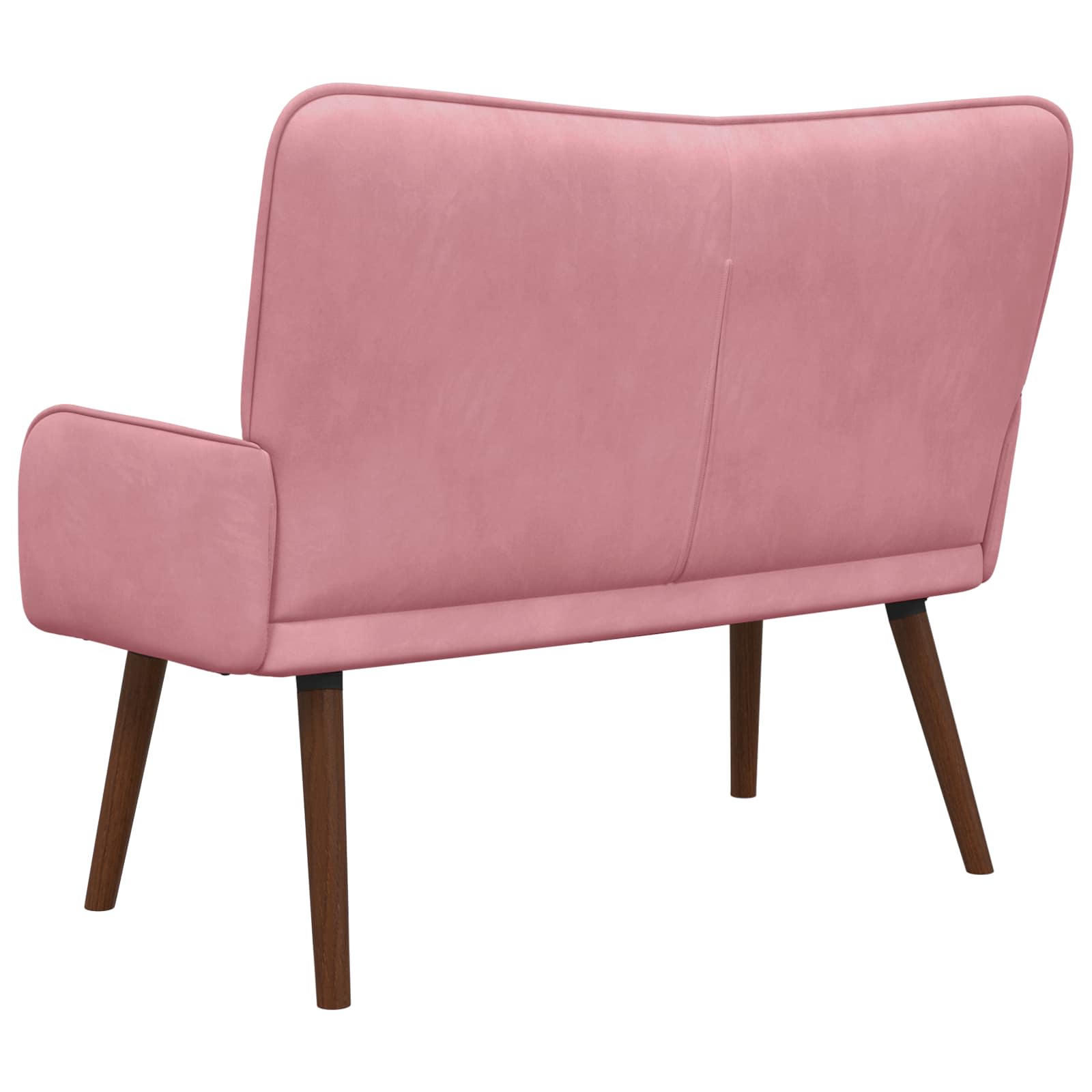 2-Sitzer Sofa Hellgrau 115 x 61 x 87 cm Samt (V)