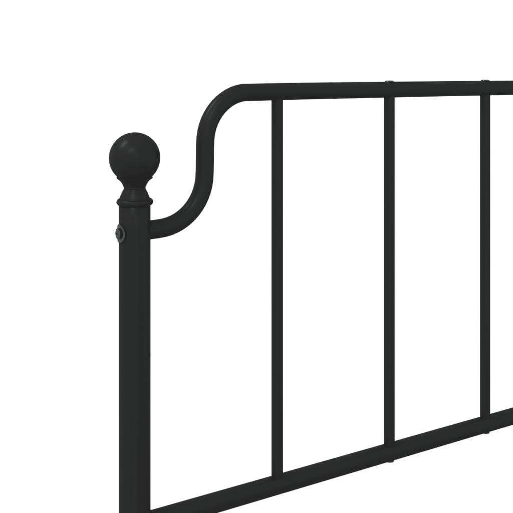 Ersatz-Kopfteil Metall Schwarz 135 cm