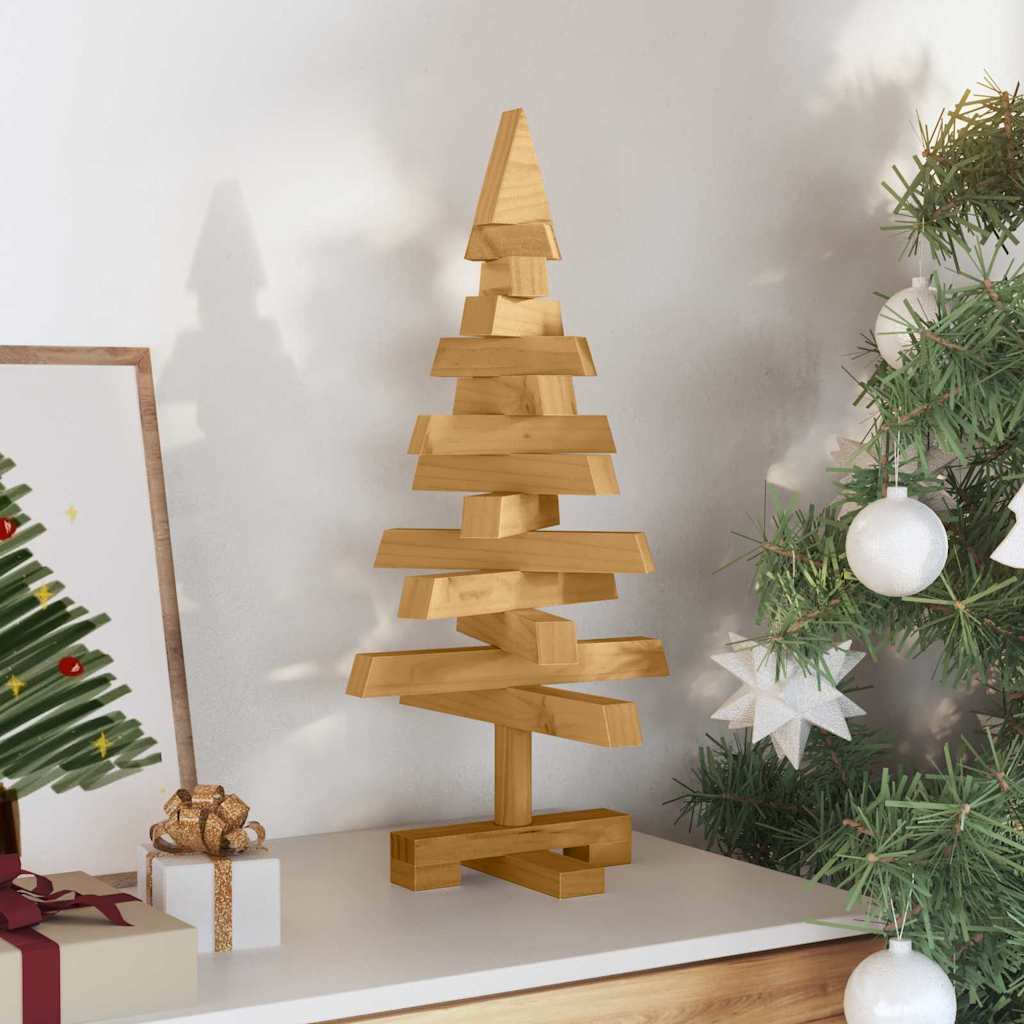 Weihnachtsbäume mit Ständer Natur 60 cm Massivholz Kiefer