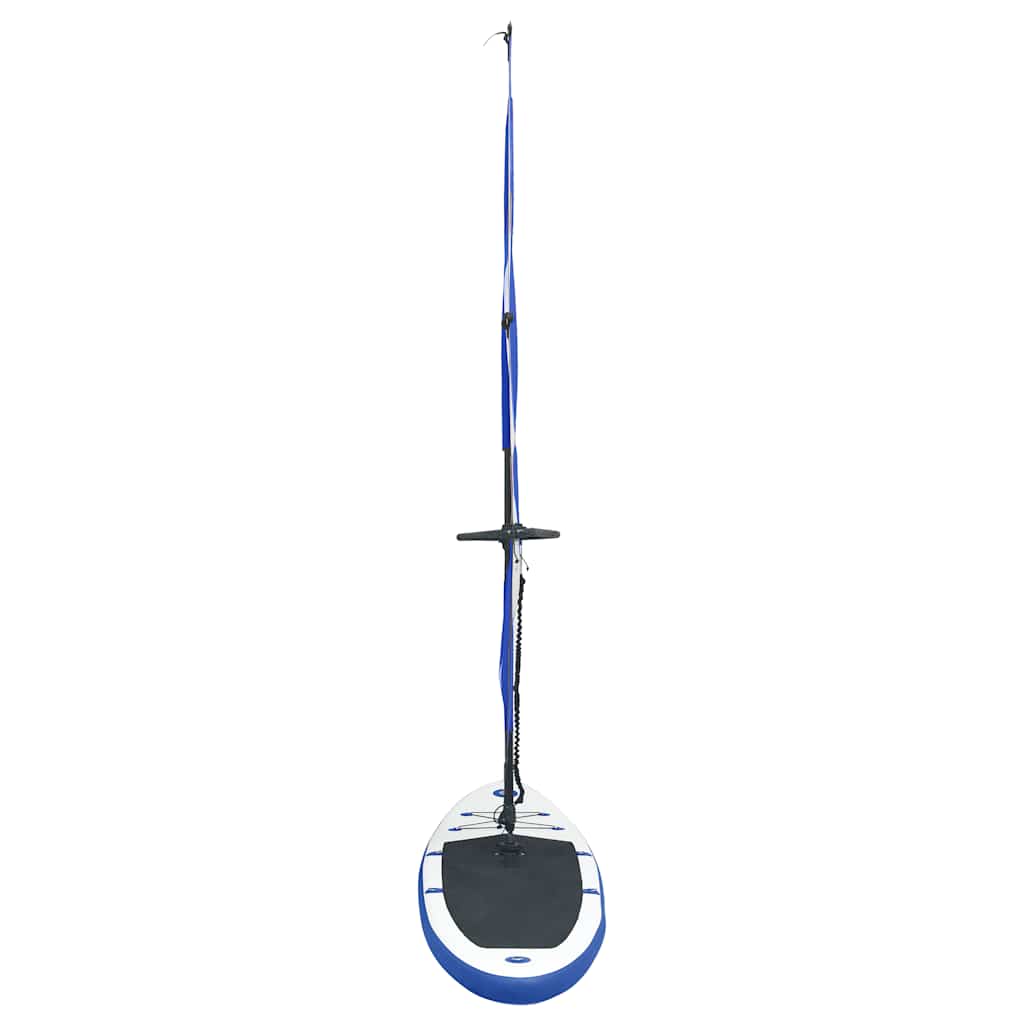 Aufblasbares SUP-Board mit Segel Set Rot und Weiß