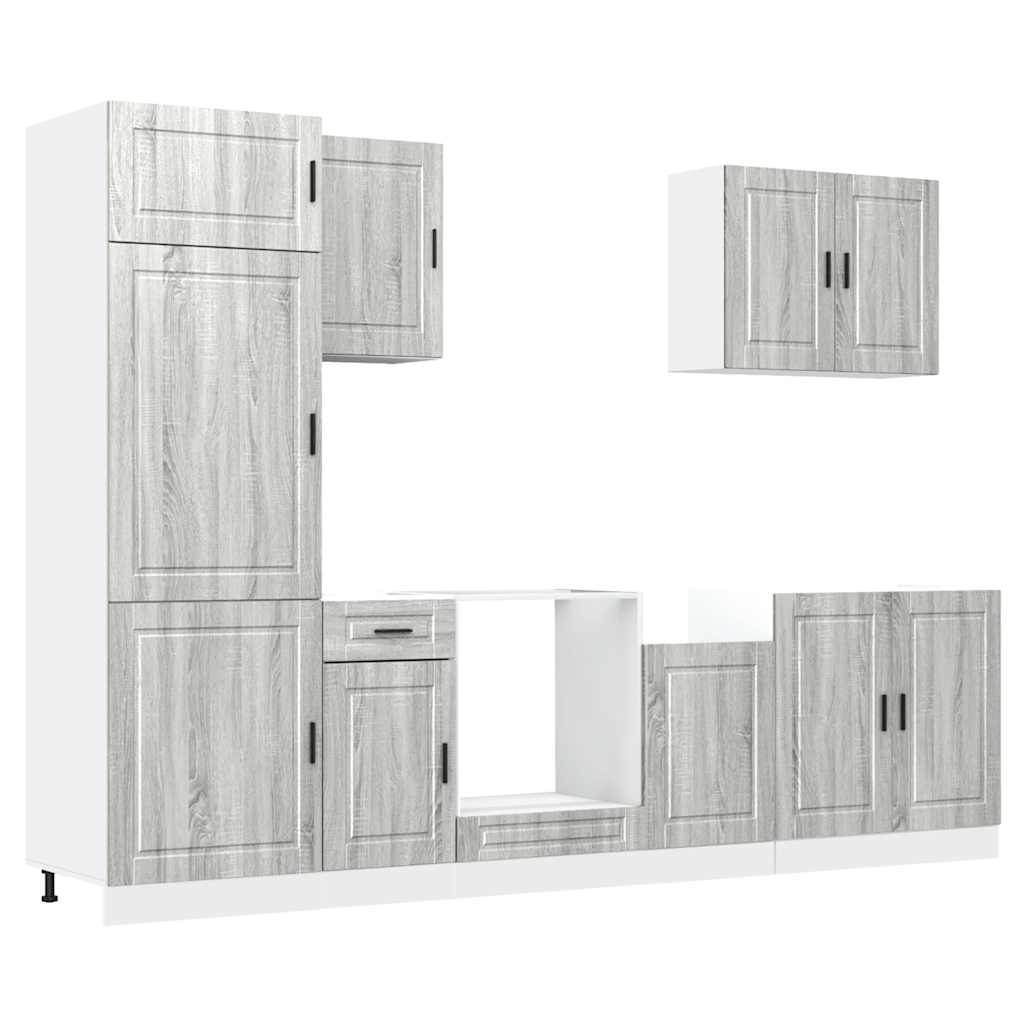 7-tlg. Küchenschrank-Set Porto Weiß Holzwerkstoff