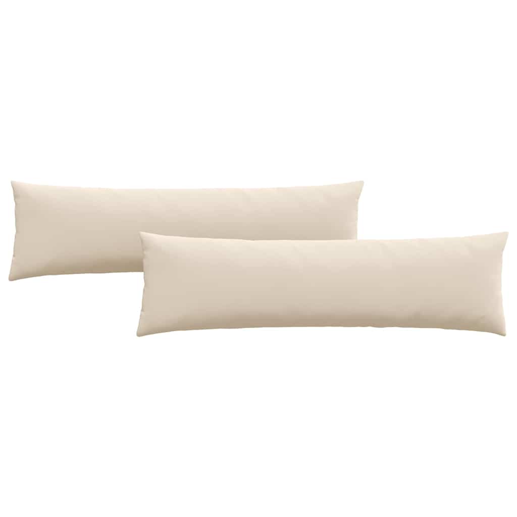 Sofakissen 2 Stück Taupe 50 x 30 cm Stoff