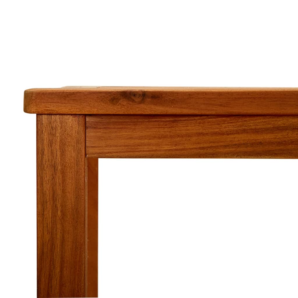 Gartenkonsole Tisch Helles Akazienholz 80 x 35 x 75 cm