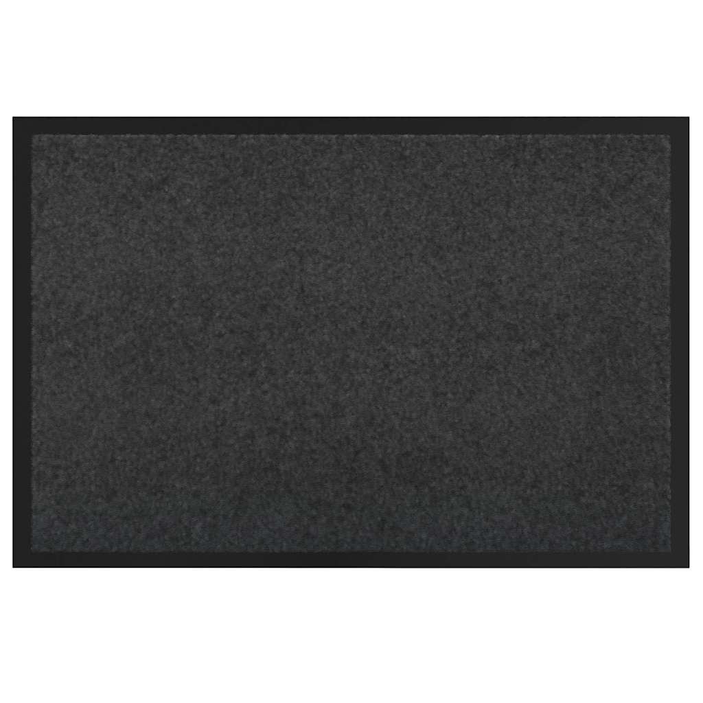 Fußmatte Anthrazit 60 x 40 x 1,2 cm Teddystoff