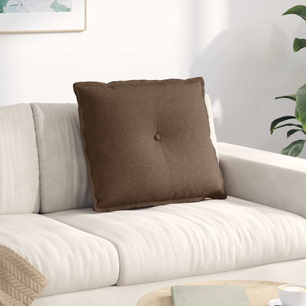 Rückenkissen Hellgrau 50 x 19 x 45 cm Stoff