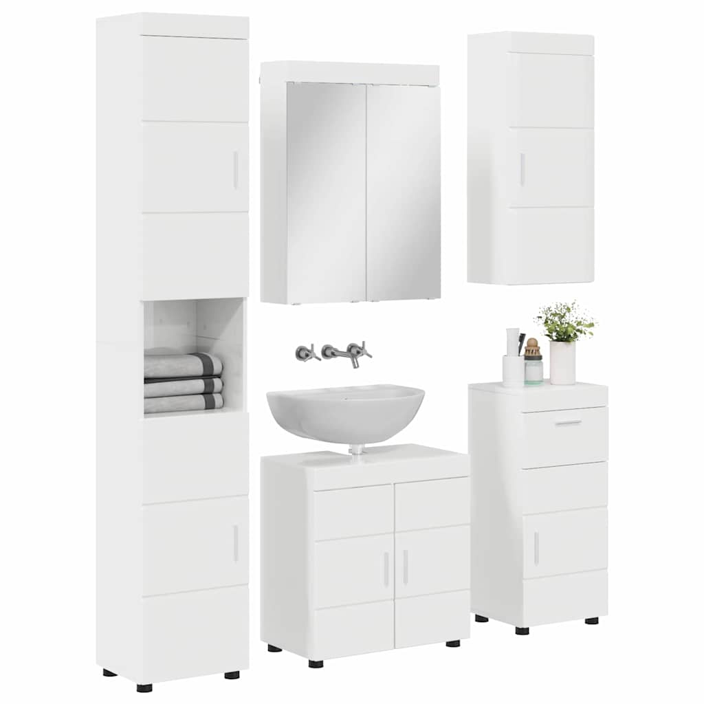 Badezimmermöbel-Set TULUM 2 pcs Weiß 60 x 34 x 63 cm