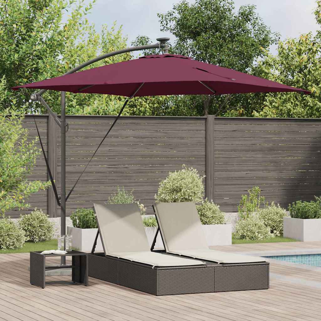 Sonnenschirm Sand 249 x 249 x 250 cm Polyester und Aluminium