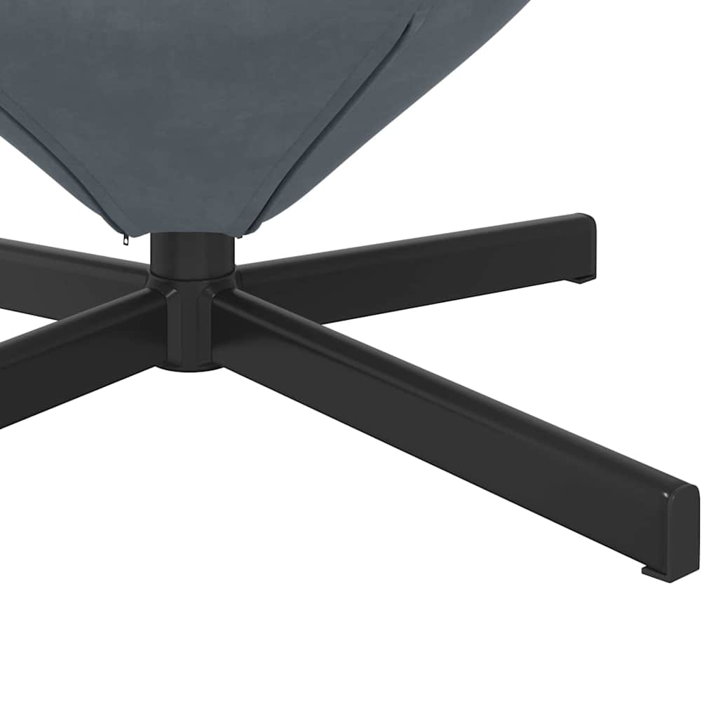 Eiersessel Blau 63 x 73 x 90 cm Samt