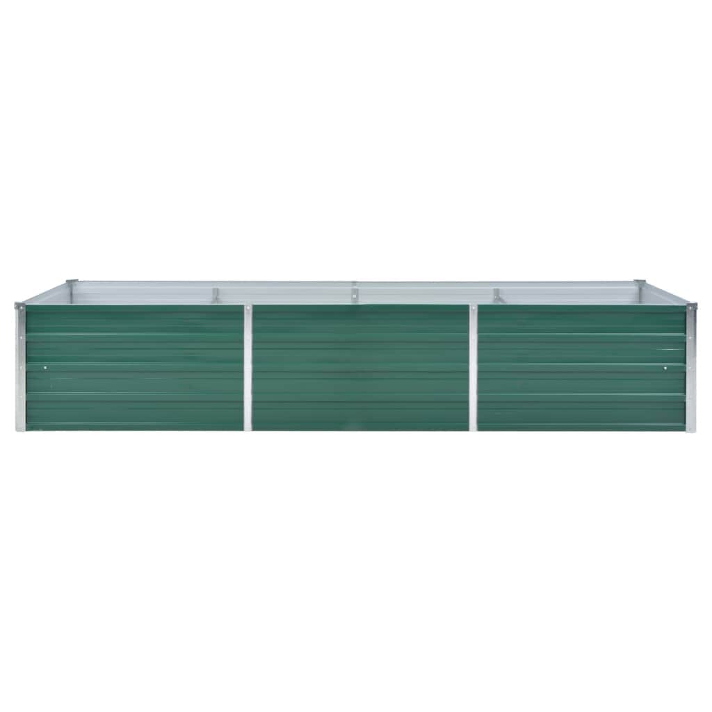 Garten-Hochbeet Verzinkter Stahl 240x80x77 cm Grün