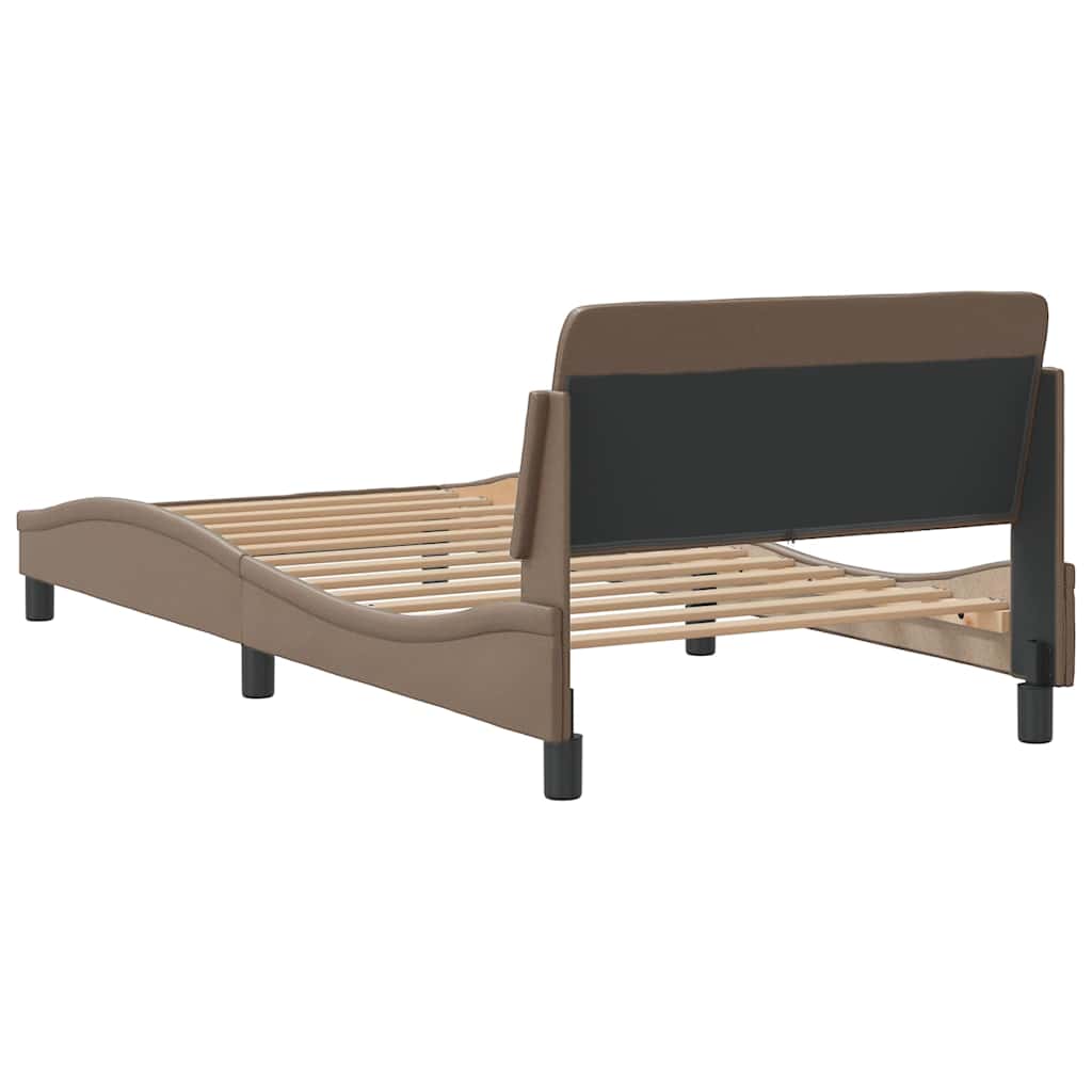 Bettgestell "Dover" Schwarz 80x200 cm Kunstleder