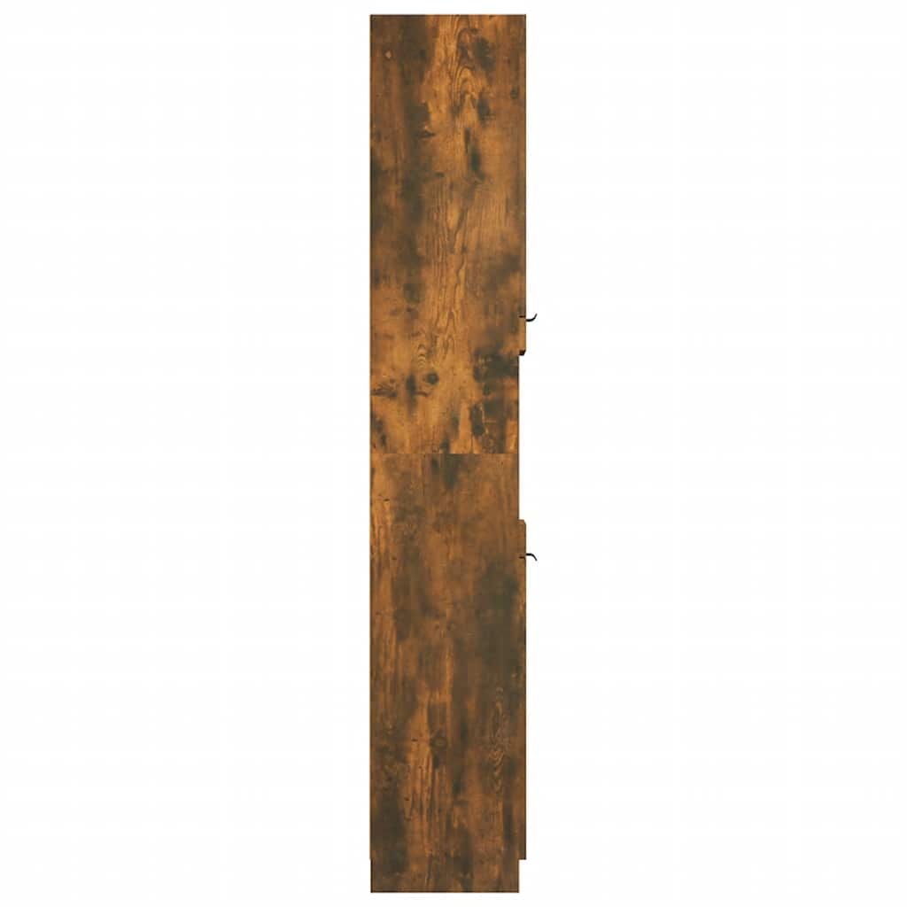 Badschrank Weiß 32x34x188,5 cm Holzwerkstoff