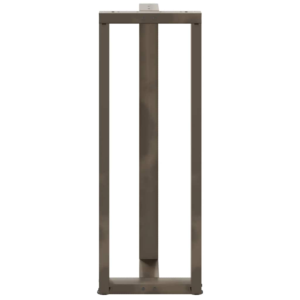 Couchtischbeine T-Form 2 Stk. Schwarz 30x25x(30-31) cm Stahl