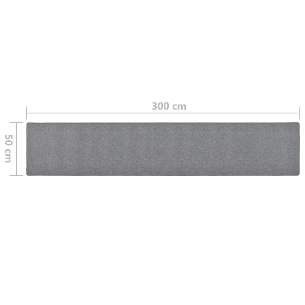 Teppichläufer Anthrazit 80 x 500 cm 100% Polypropylen