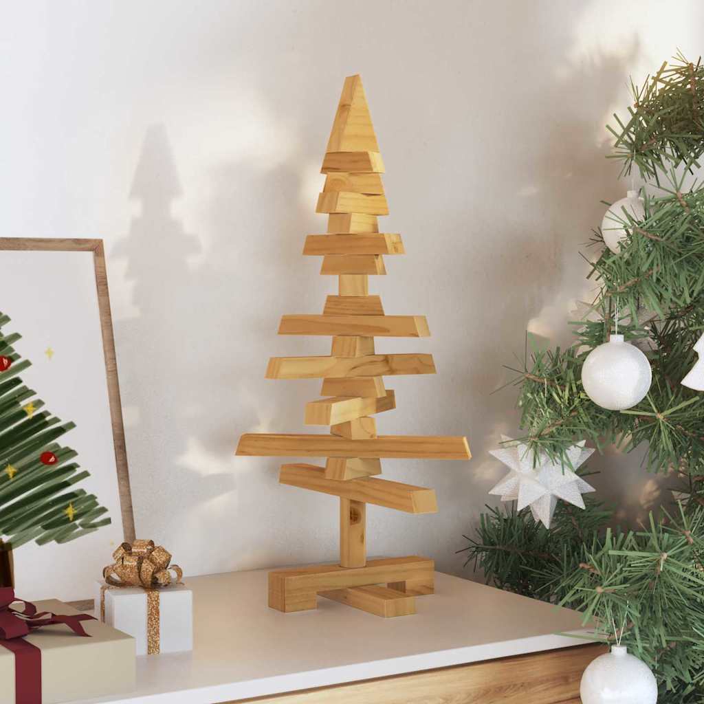 Weihnachtsbaum Holz zum Schmücken 60 cm Massivholz Kiefer