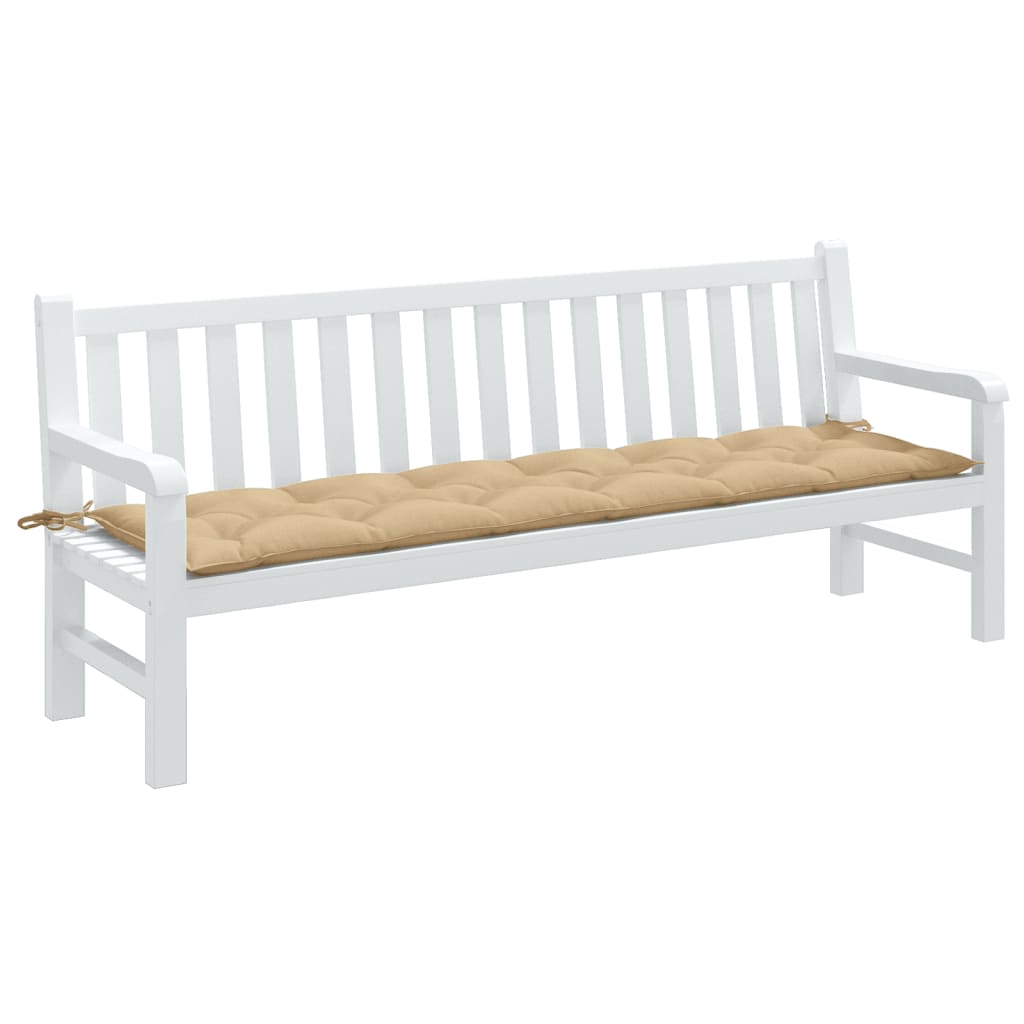 Gartenbank-Auflage Melange Anthrazit 100x50x7 cm Stoff