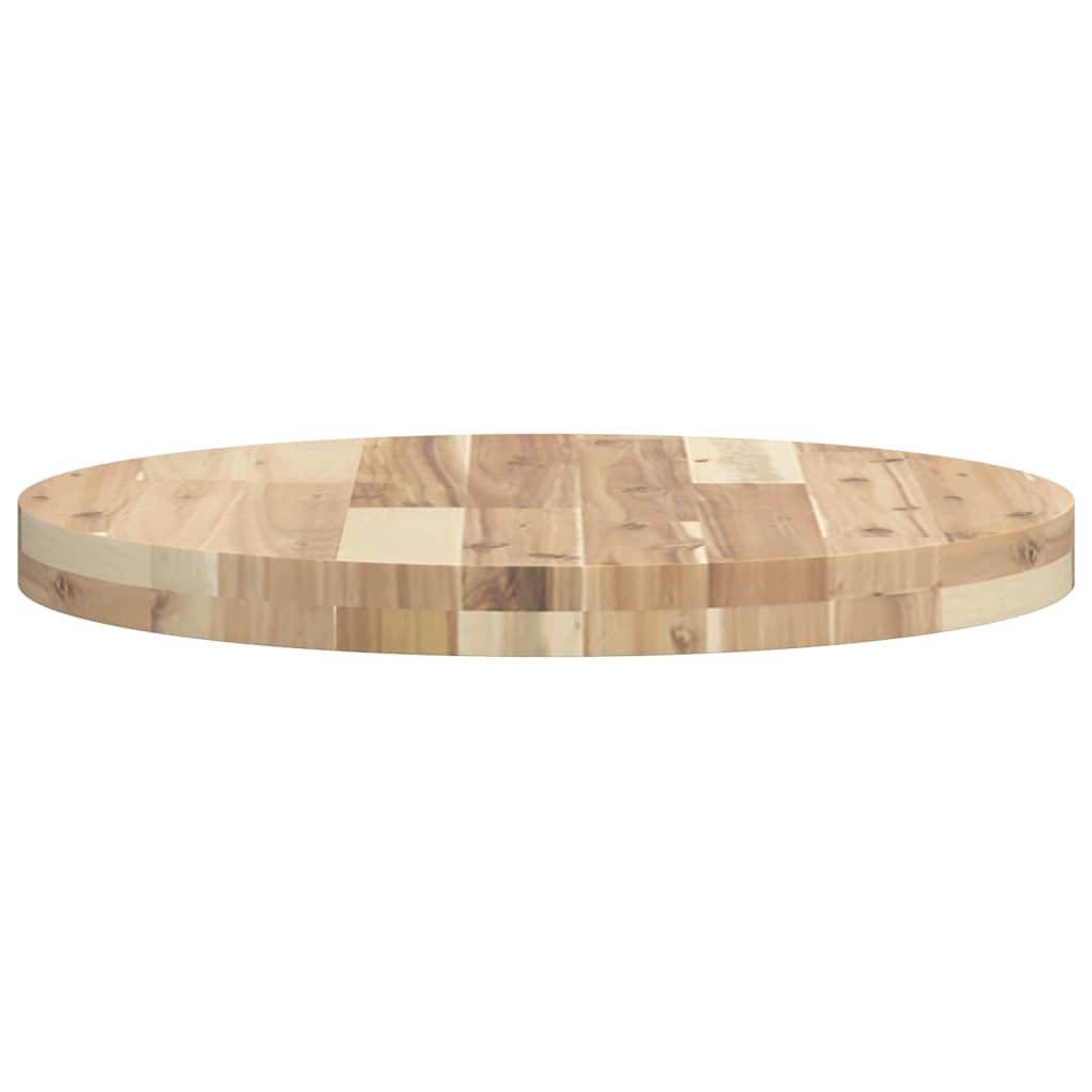 Tischplatte Rund Ø40x2 cm Massivholz Akazie
