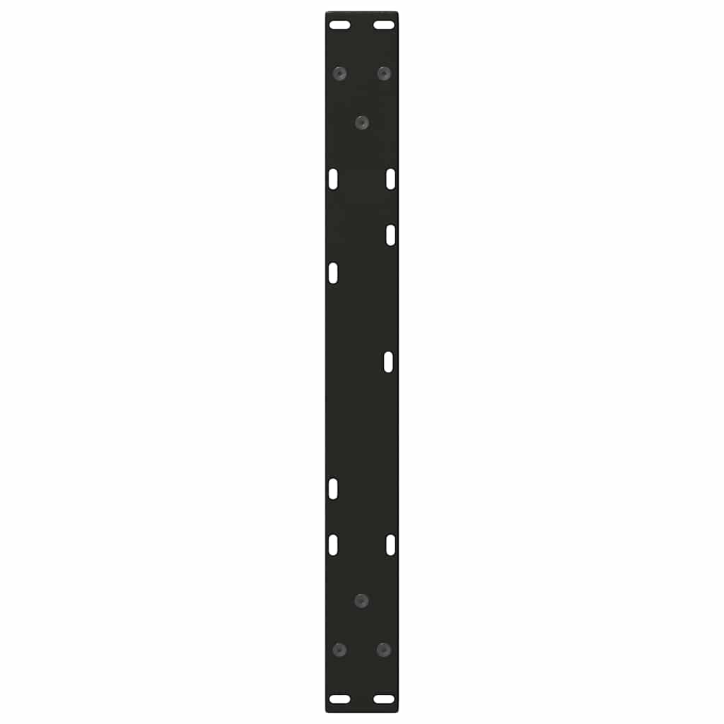 Couchtischbeine V-Form 2 Stück Schwarz 30x(30-31,3) cm Stahl