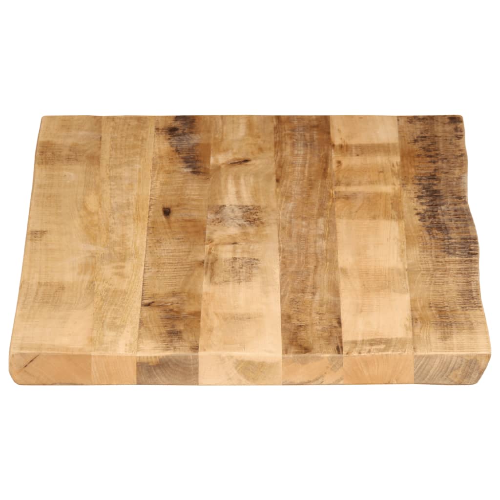 Tischplatte 40x40x2,5 cm Rechteckig Massivholz Akazie Baumkante