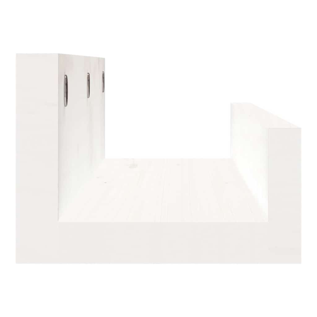 Wandregale 2 Stk. 50x12x9 cm Massivholz Kiefer