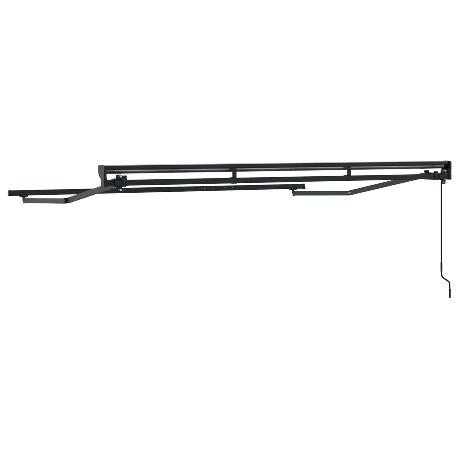 Markisenrahmen Verstellbar Weiß 2,5 x 2 m Stahl