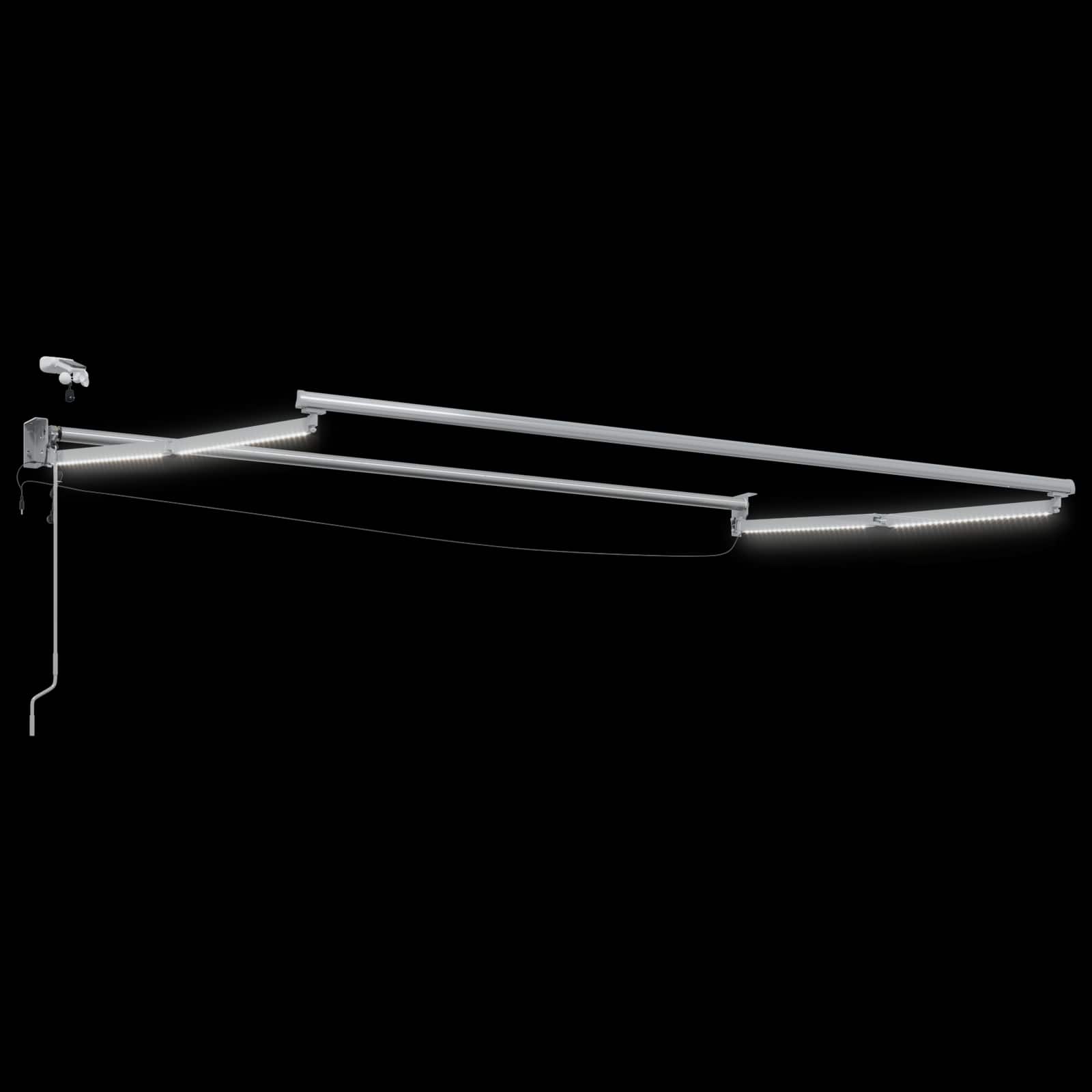 Elektrisches Markisenrahmen Weiß 2,5 x 2 m Aluminium