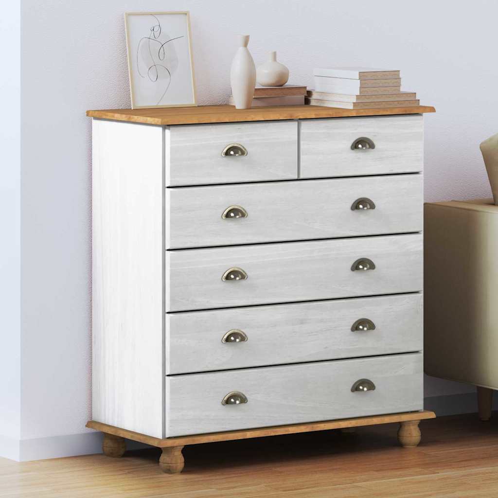 Schubladenkommode mit Schubladen ASKIM Braun 91 x 40 x 95,5 cm