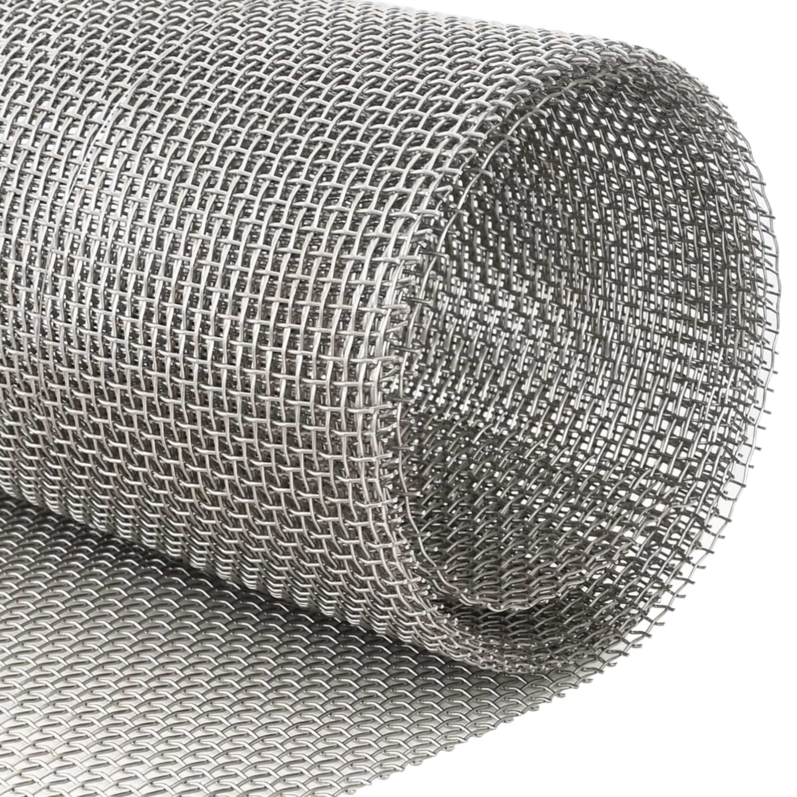 Mesh Bildschirm 20 x 500 cm 20 Mesh Edelstahl 201 Silber