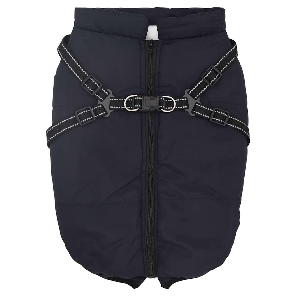 Hundemantel mit Geschirr Wasserdicht Reflektierend Lila L48