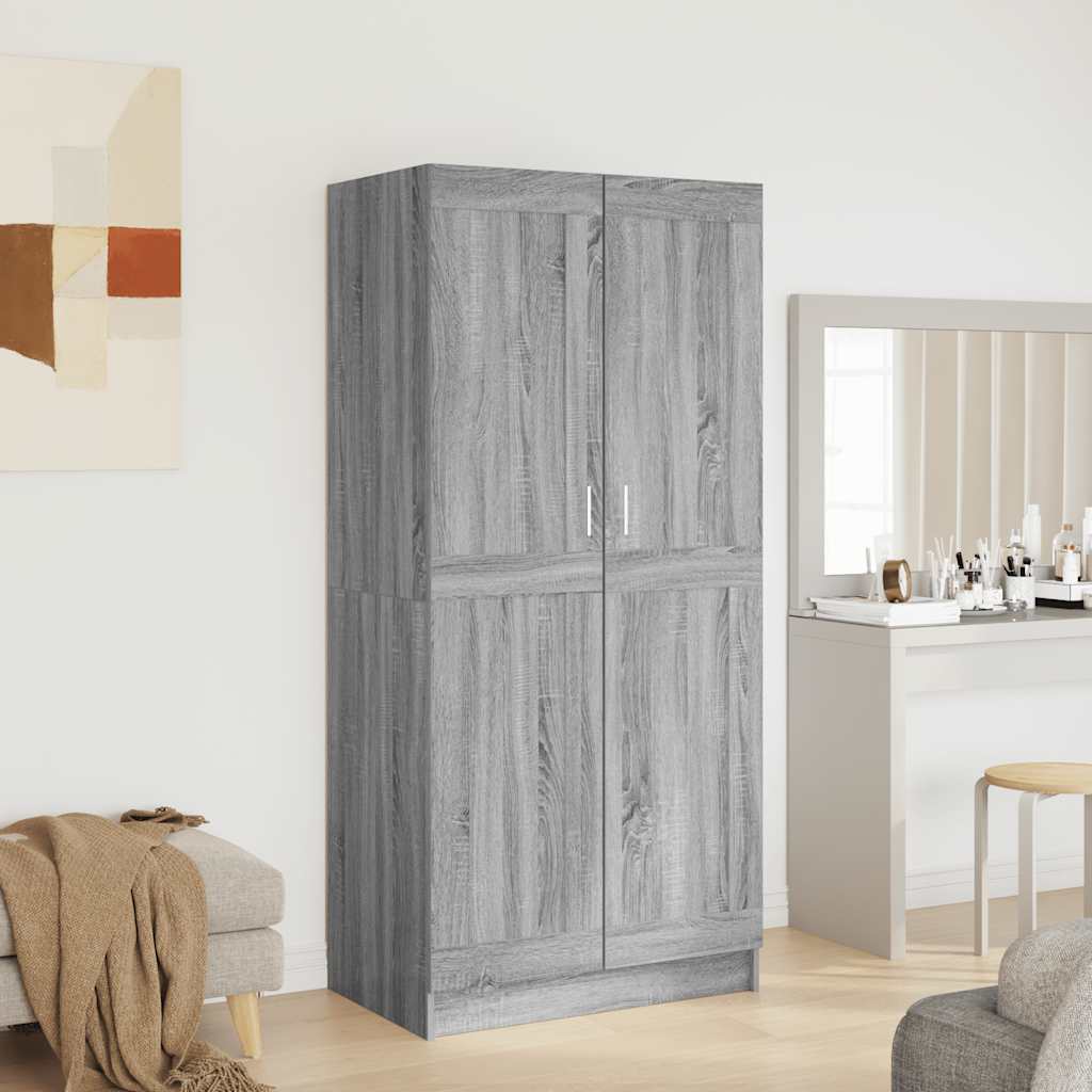 Kleiderschrank Weiß 82,5x51,5x180 cm Holzwerkstoff