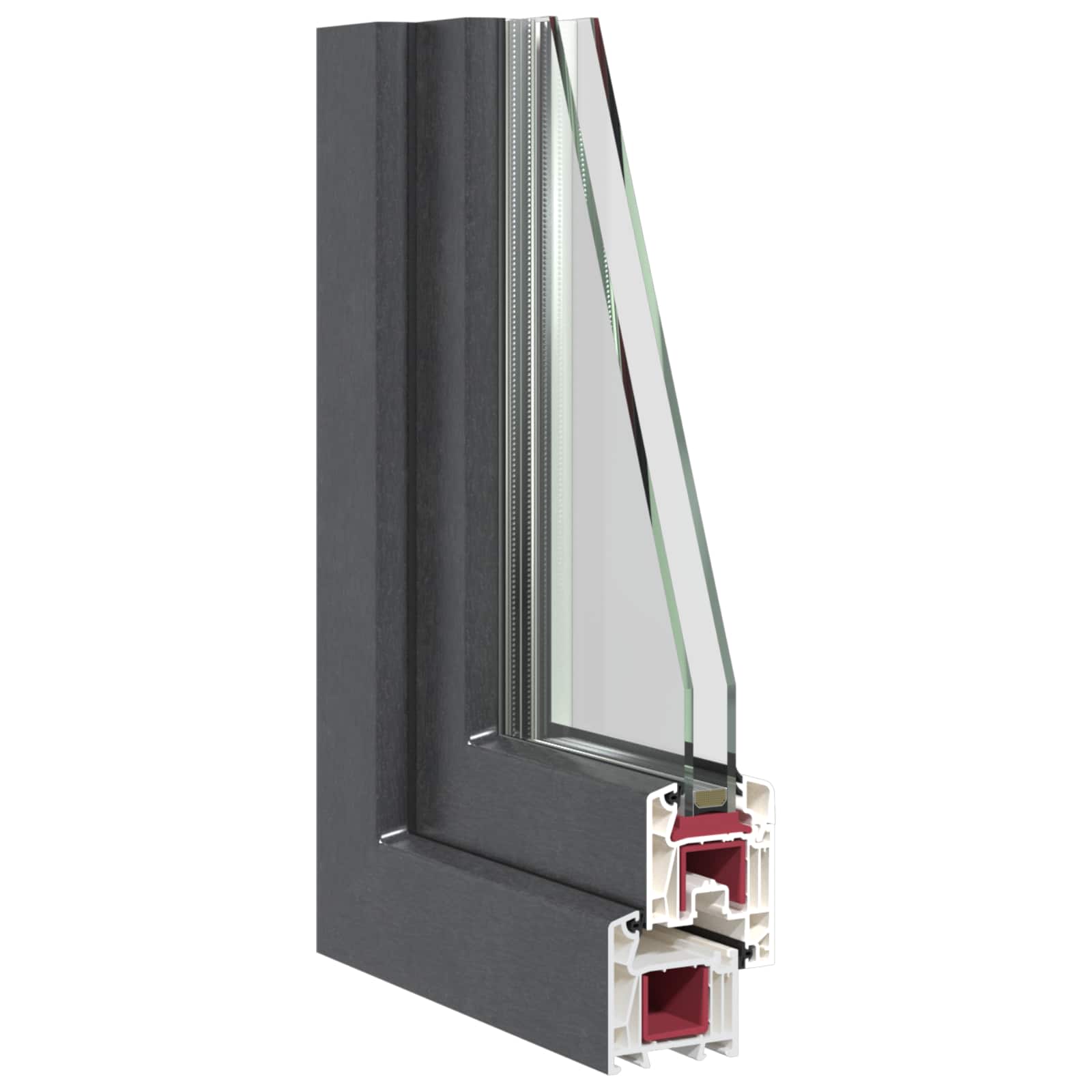 Kellerfenster RISOR 50 x 50 cm PVC und Glas Weiß