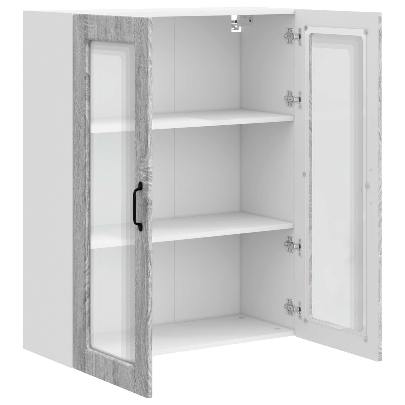 Herdumbauschränke 2 Stk. Kalmar Weiß Holzwerkstoff