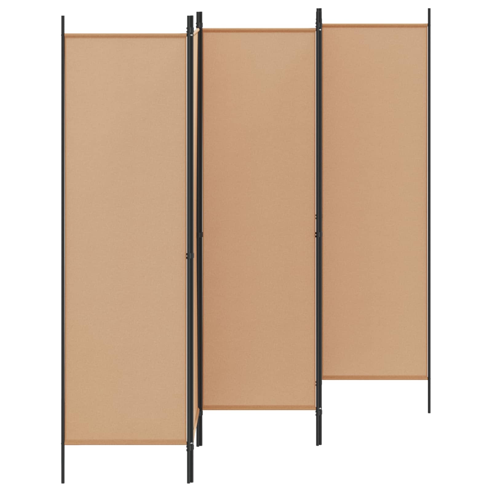 Raumteiler Beige 150 x 180 cm Stoff