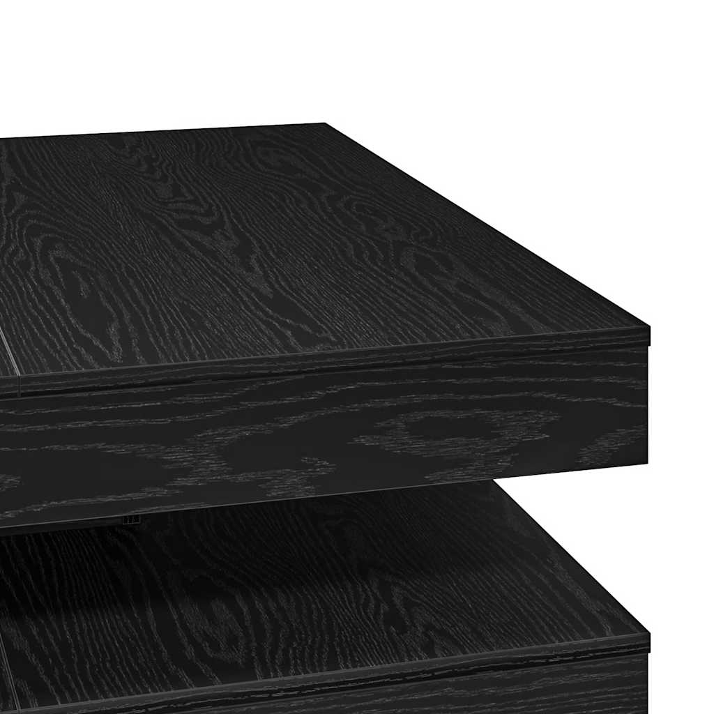 Couchtisch 360-Grad Drehbar Weiß 90x90x34,5 cm