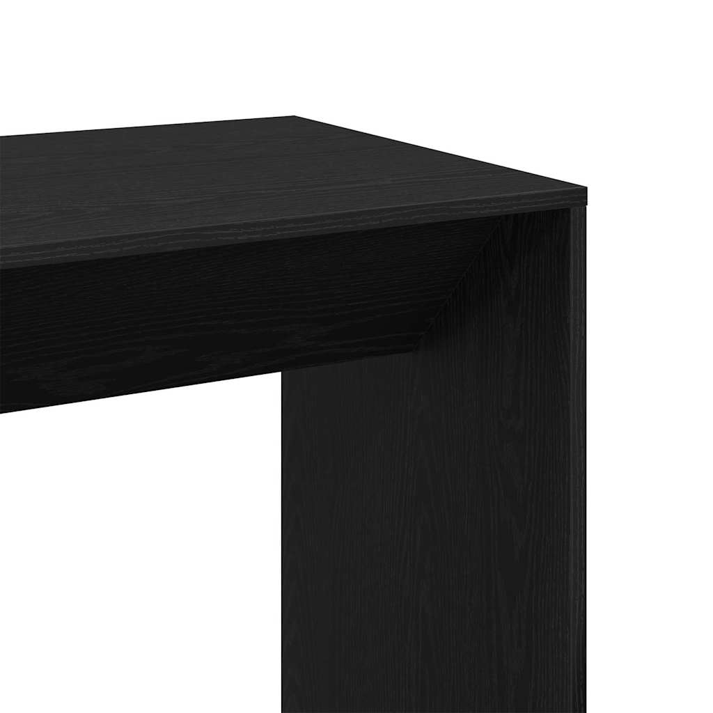 Bartisch Schwarz Eichen-Optik 102 x 50 x 103,5 cm Holzwerkstoff