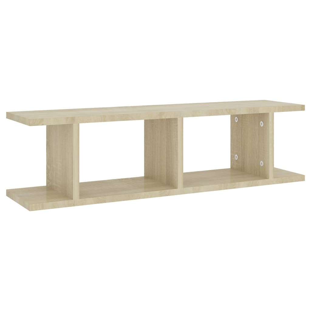 Wandregale 2 Stk. Weiß 75x18x20 cm Holzwerkstoff