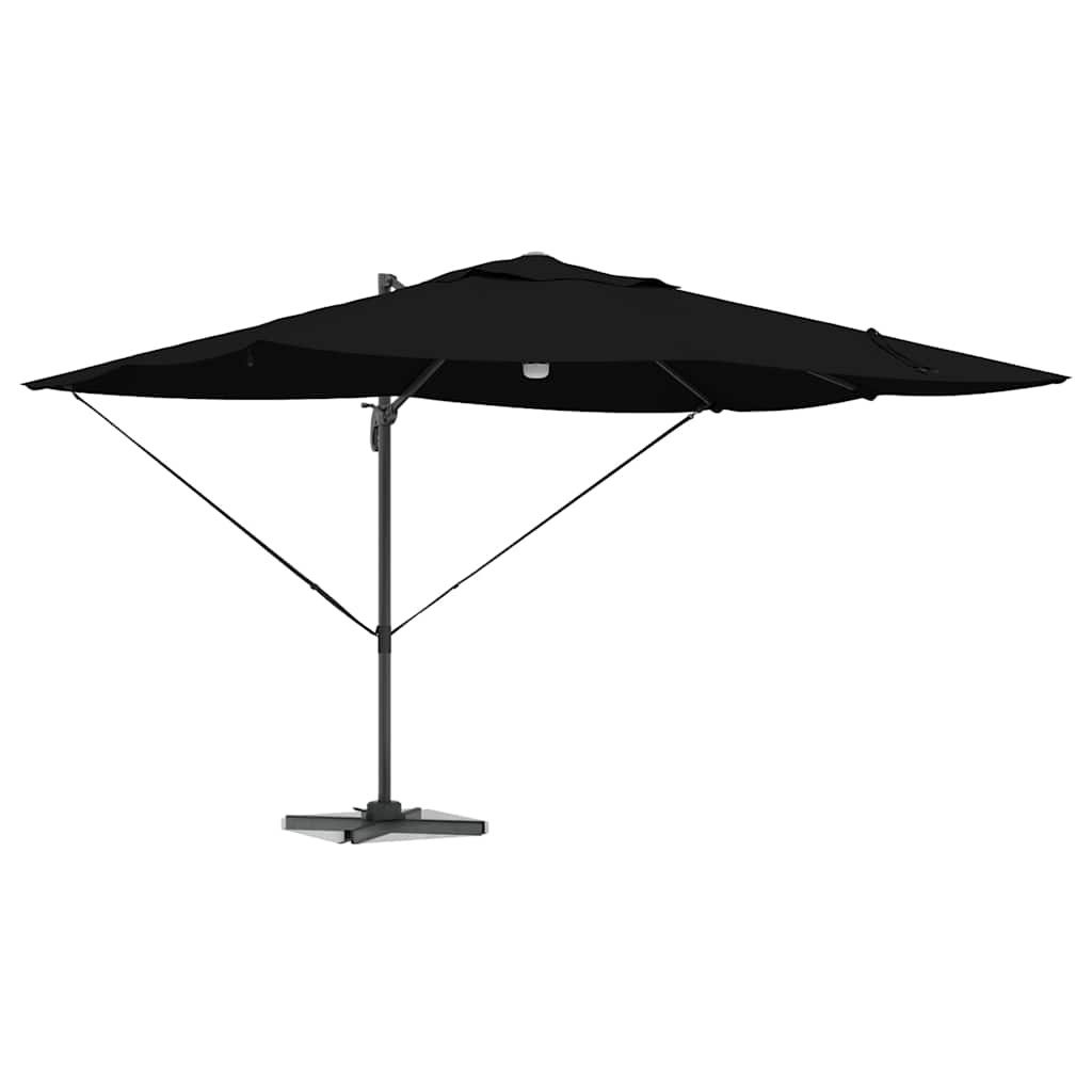 Sonnenschirm Sand 351 x 250 x 253 cm Polyester und Aluminium