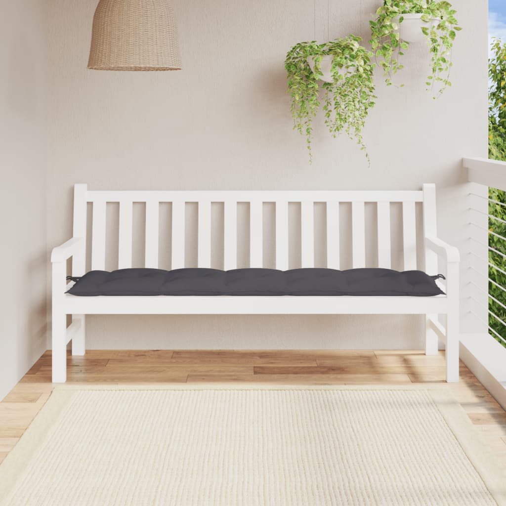 Gartenbank-Auflage Anthrazit 100x50x7 cm Oxford-Gewebe