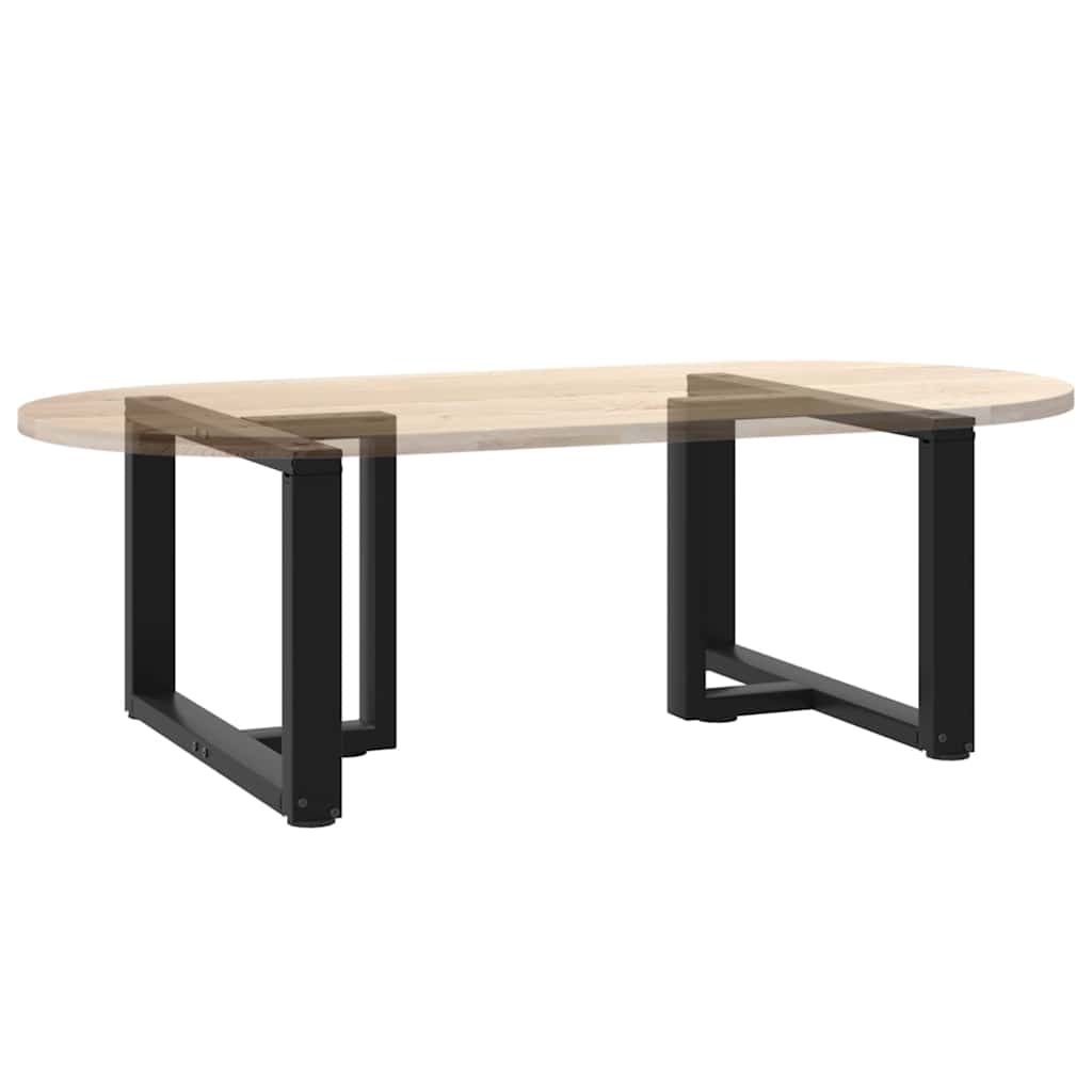 Couchtischbeine T-Form 2 Stk. Schwarz 30x25x(30-31) cm Stahl