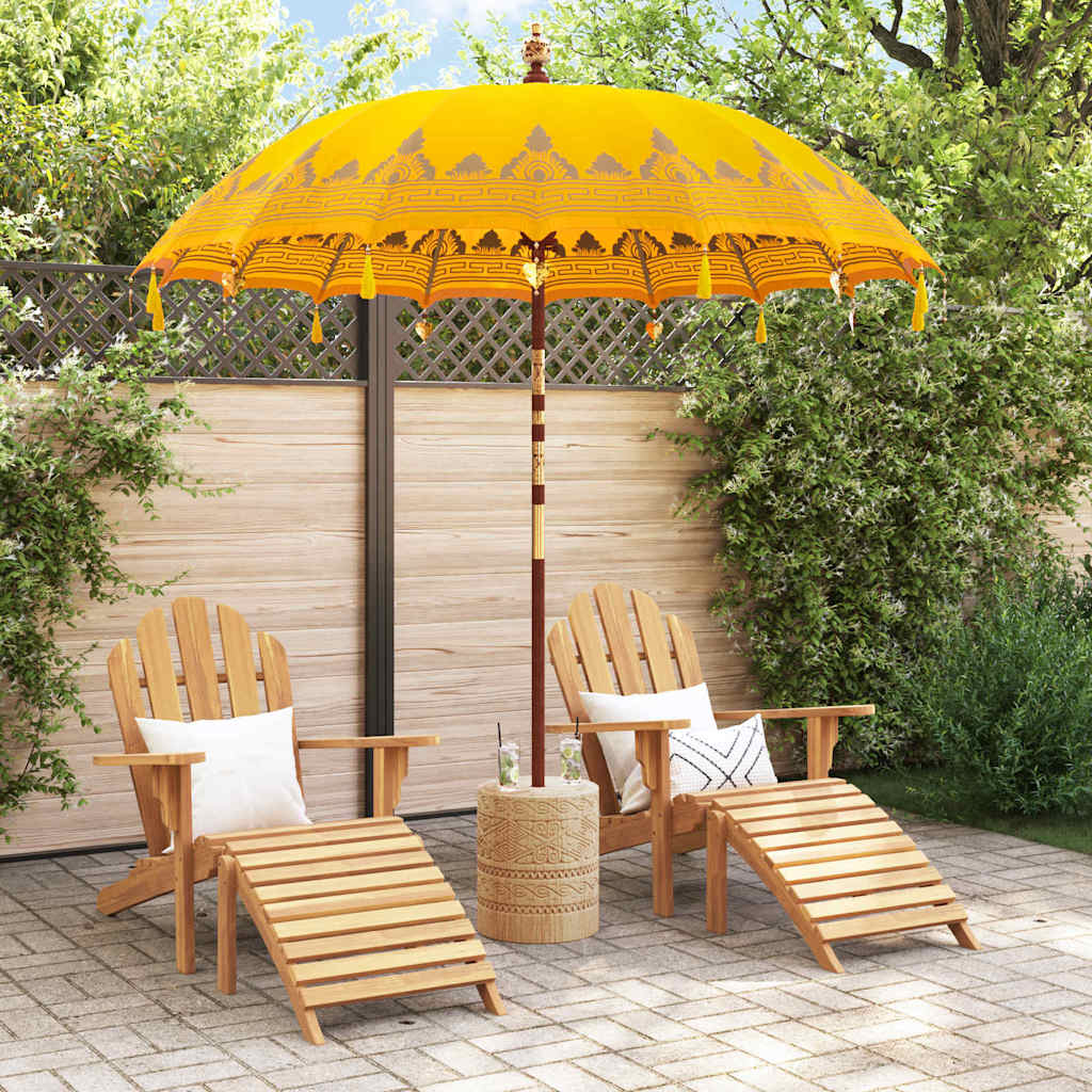 Balinesischer Sonnenschirm Creme 185 x 185 x 260 cm