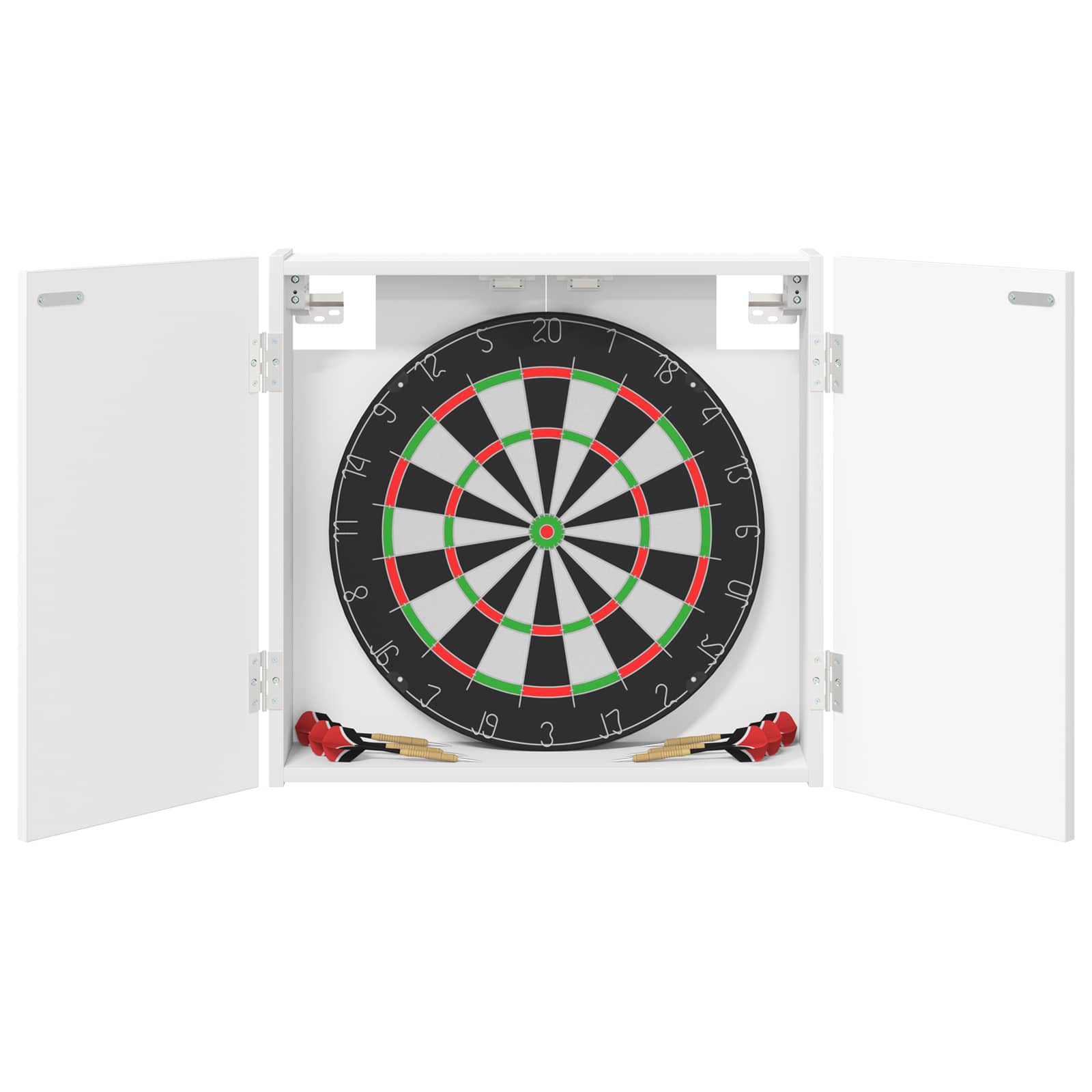 Dartboard Schrank Weiß 56 x 12 x 53,5 cm Holzwerkstoff