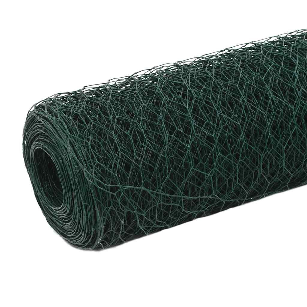 Drahtzaun mit PVC-Beschichtung 25x0,75 m Grün