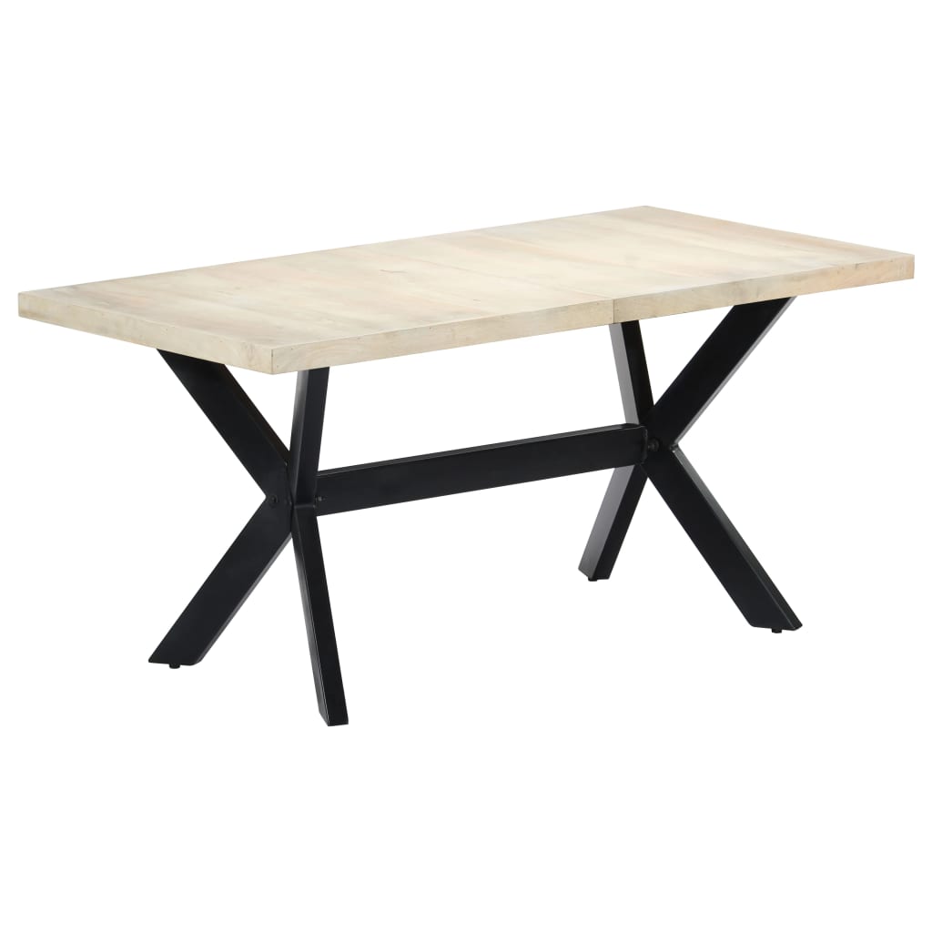 Esstisch Massivholz Mango und Stahlgestell 180 cm