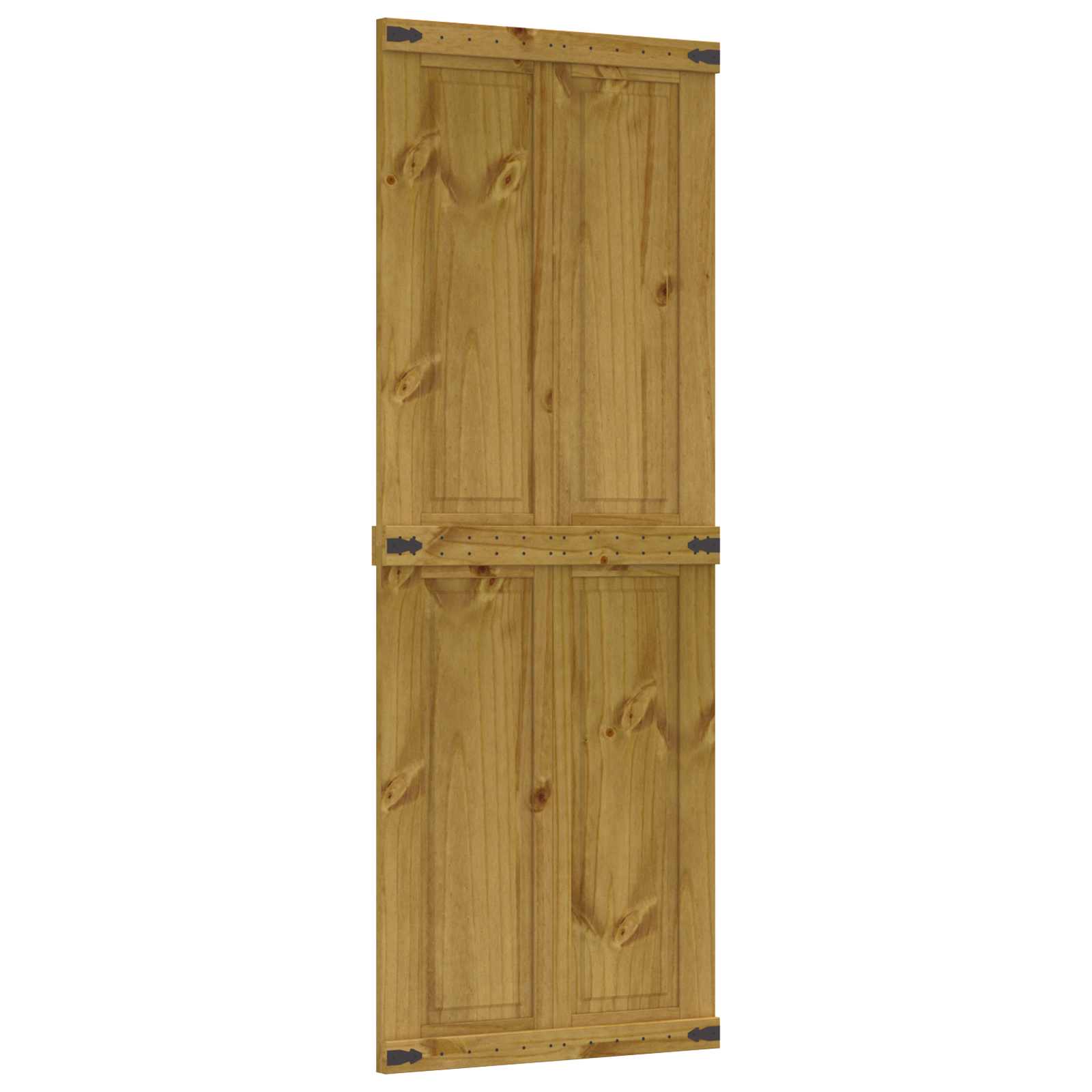 Scheunentür Corona Weiß 70 x 210 cm Massives Kiefernholz