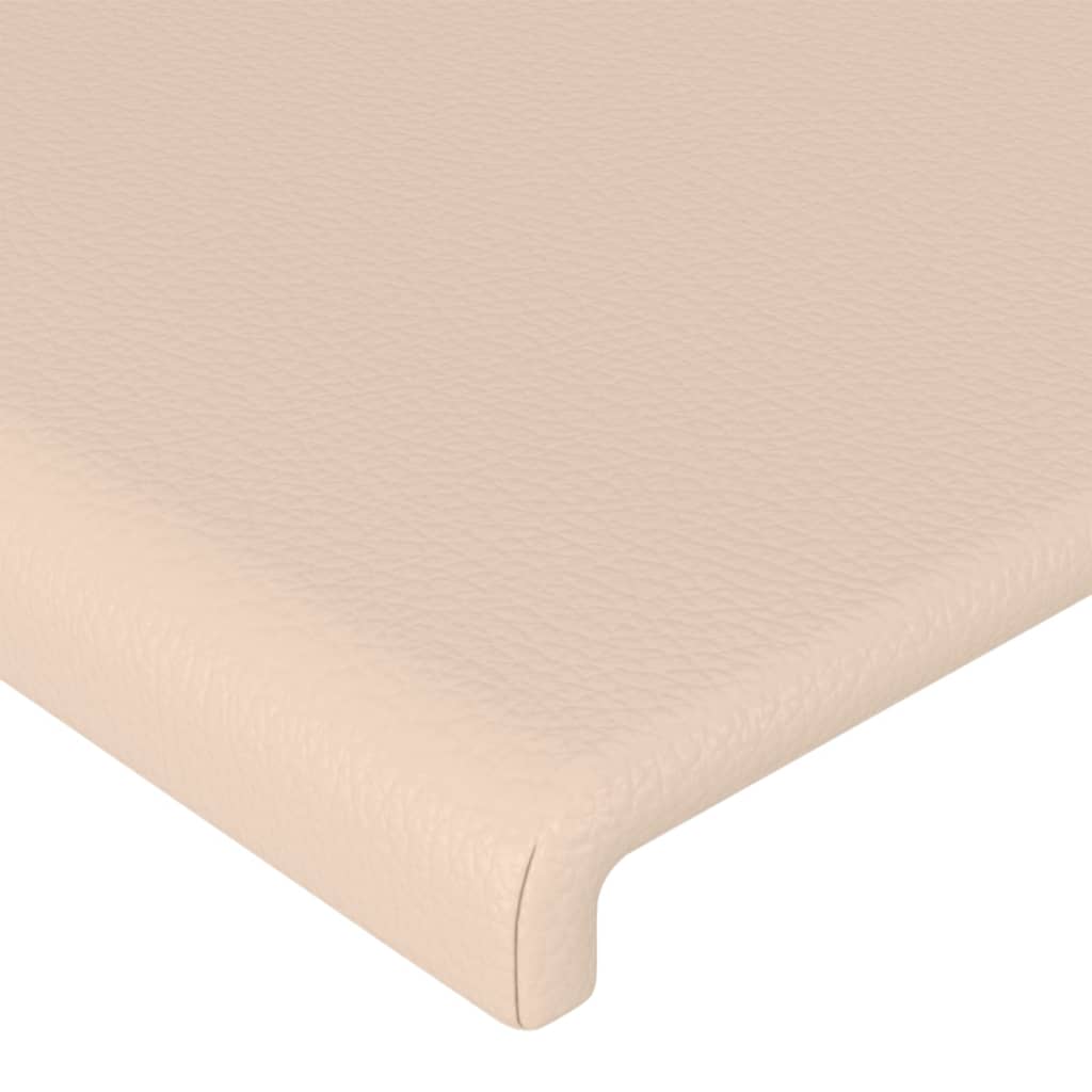 Kopfteil mit Ohren Creme 83x16x78/88 cm Kunstleder