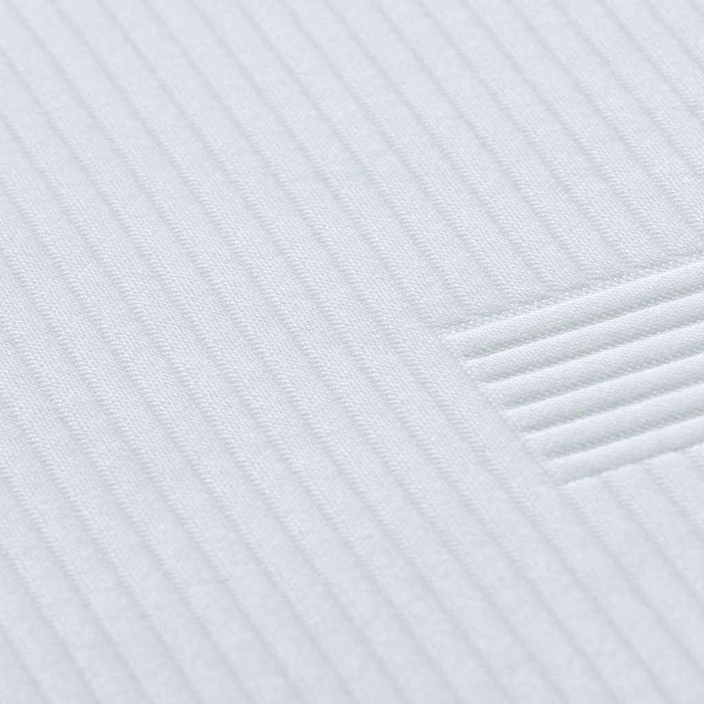 Matratzenauflage Weiß 80 x 200 cm Jacquard-Stoff