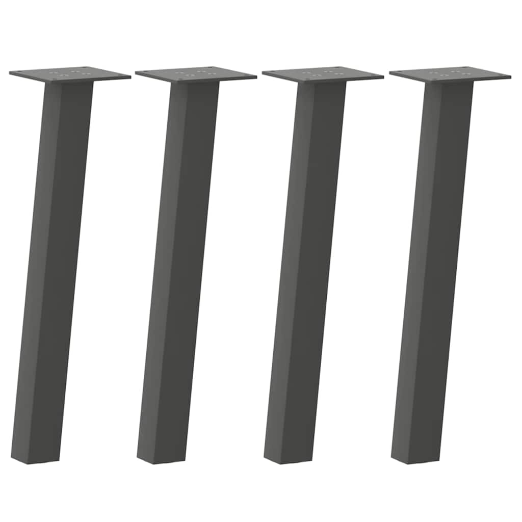 Couchtischbeine 4 Stk. Schwarz 30 cm Stahl
