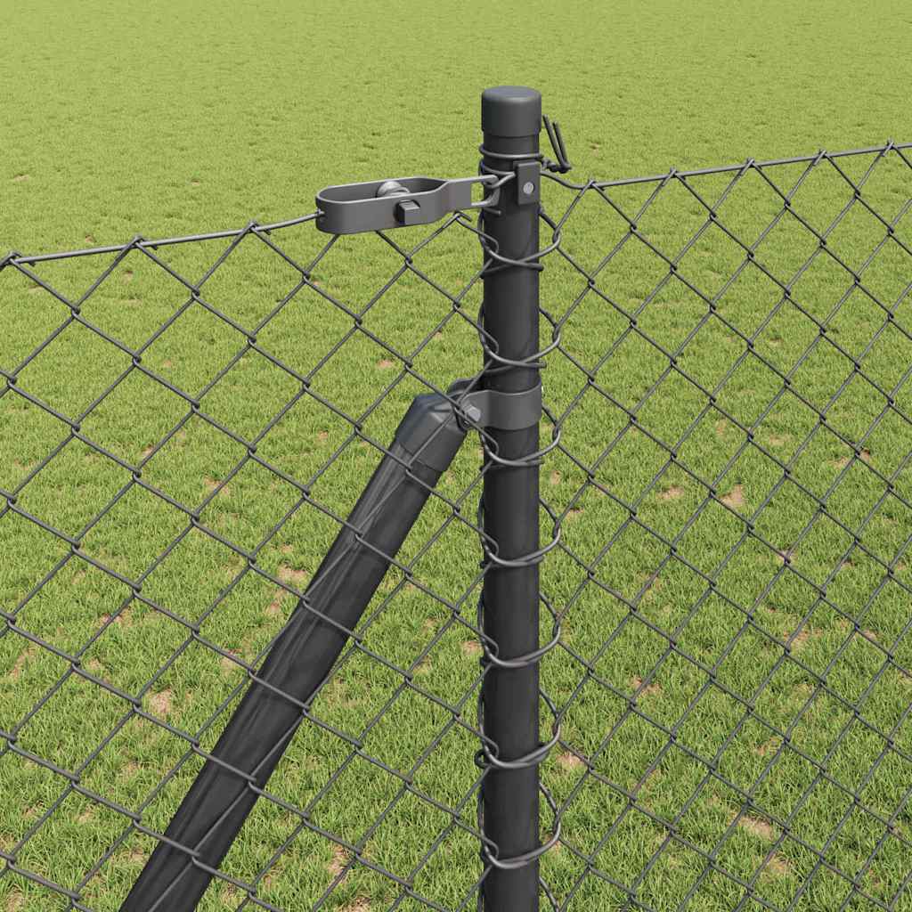 Outdoor Kettenglied-Zaun Erdfixierung 10 x 0,4 m Grün Netz