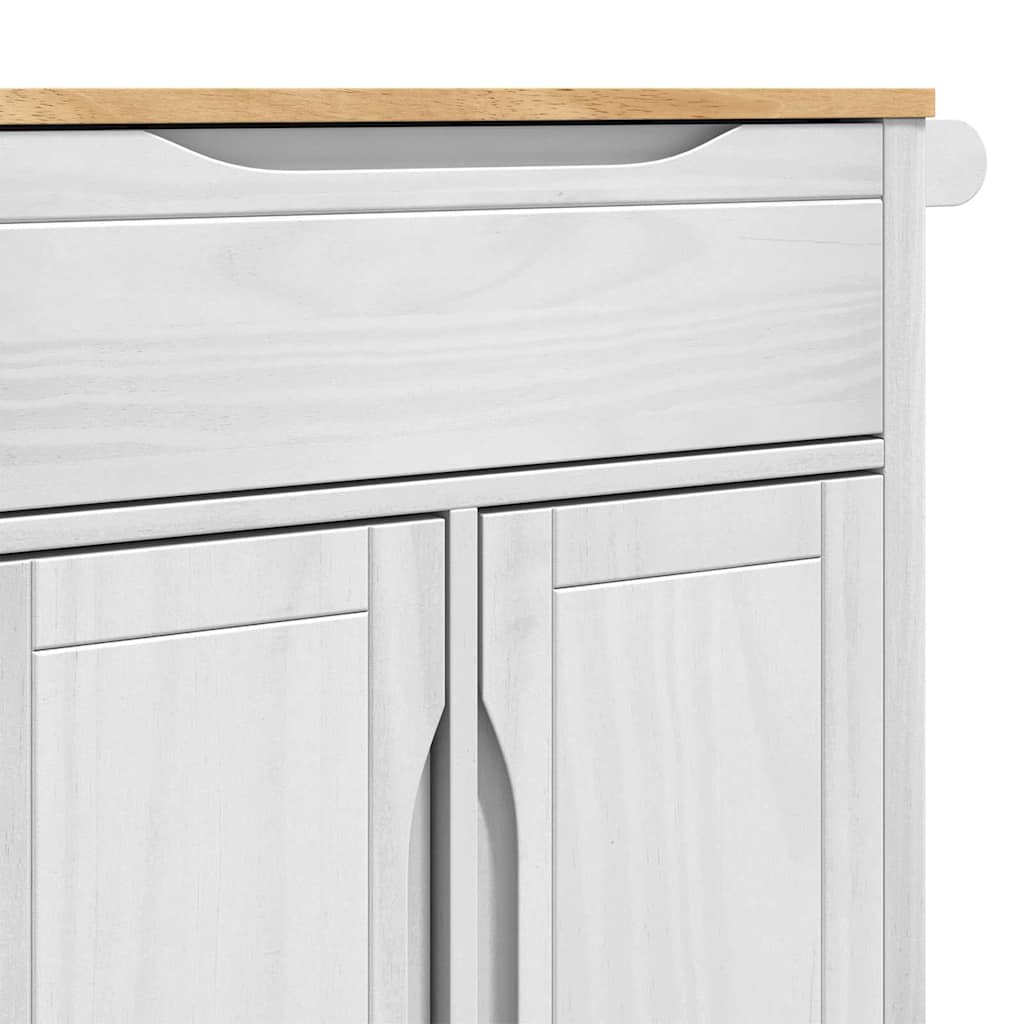 Küchentrolley FLORO Wachsbraun 72,5 x 45 x 80 cm